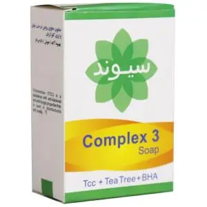 صابون سیوند مناسب برای پوست چرب و جوش دار حاوی روغن درخت چای مدل Complex3 وزن 90 گرم