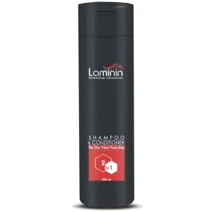 شامپو مو و نرم کننده لامینین مناسب برای موهای خشک ظرفیت 200 میلی لیتر