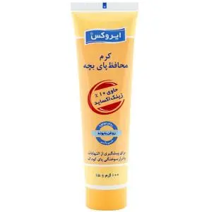 کرم محافظ پای کودک ایروکس حاوی زینک اکساید وزن 100 گرمی