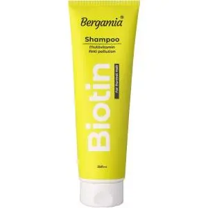 شامپو مو مولتی ویتامین و ضد آلودگی مناسب موهای معمولی برگامیا ظرفیت 250 میلی لیتر