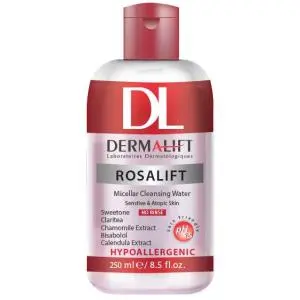میسلار واتر مناسب پوست حساس درمالیفت مدل ROSALIFT ظرفیت 250 میلی لیتر
