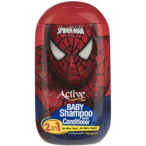 شامپو مو کودک اکتیو مدل Spider Man وزن 280 گرمی