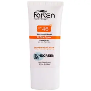 ژل ضد آفتاب فاربن مناسب برای پوست چرب و مستعد آکنه SPF46 ظرفیت 50 میلی لیتر
