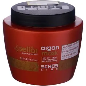 ماسک مو با آبکشی اچ اس لاین مدل Seliar Argan ظرفیت 500 میلی لیتر