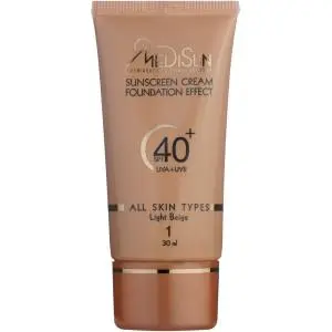 کرم ضد آفتاب تیوپی مدیسان بژ روشن SPF 40 ظرفیت 30 میلی لیتر