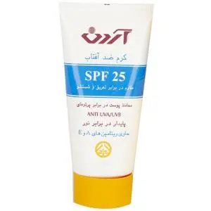 کرم ضد آفتاب آردن ضد آب مناسب برای پوست  خشک و نرمال SPF  25 وزن 50 گرمی