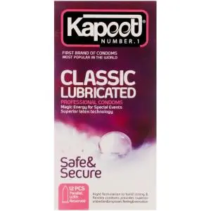 کاندوم کاپوت مدل Classic Lubricated بسته 12 عددی