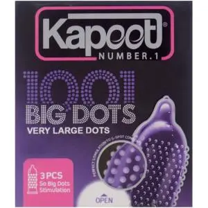 کاندوم کاپوت مدل Big Dots 1001 بسته 3 عددی