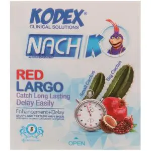 کاندوم کدکس مدل Red Largo بسته 3 عددی