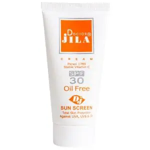 کرم ضد آفتاب فاقد چربی دکتر ژیلا SPF30 وزن 30 گرمی