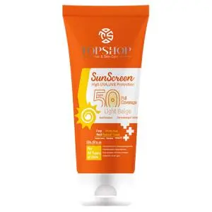 کرم ضد آفتاب تاپ شاپ بژ روشن SPF 50 ظرفیت 50 میلی لیتر