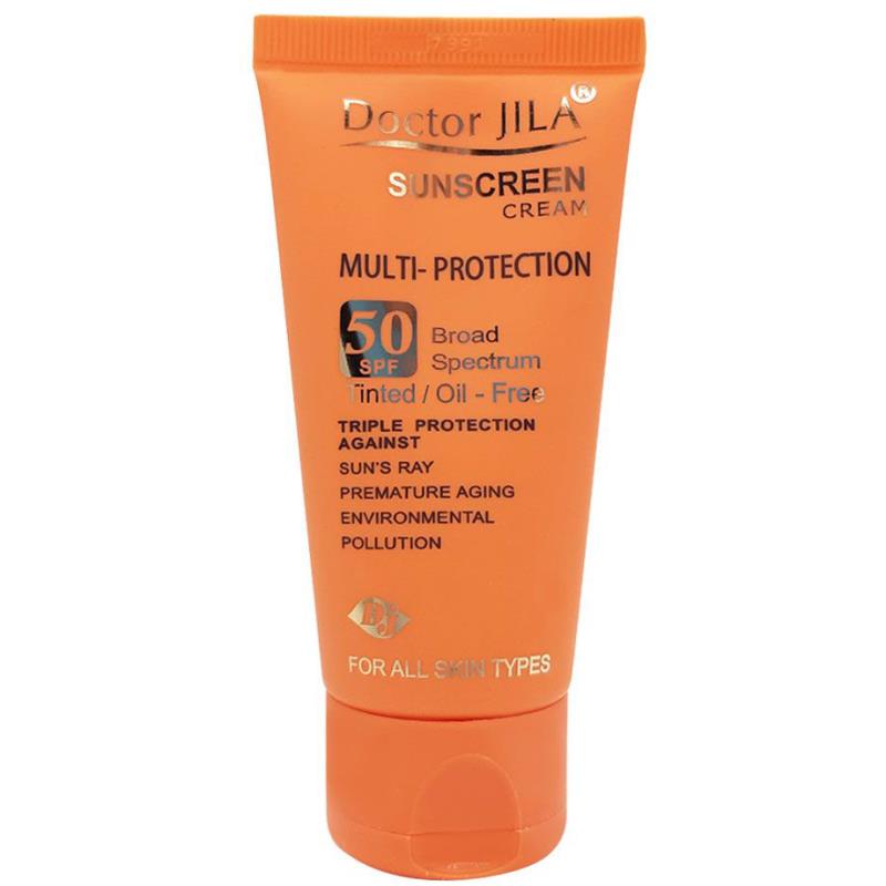 کرم ضد آفتاب دکتر ژیلا SPF50 مدل Multi Protection وزن 50 گرمی