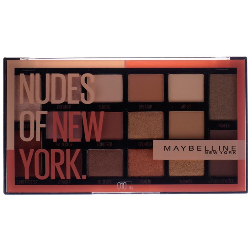 پالت سایه چشم 16 رنگ میبلین مدل Nudes Of New York