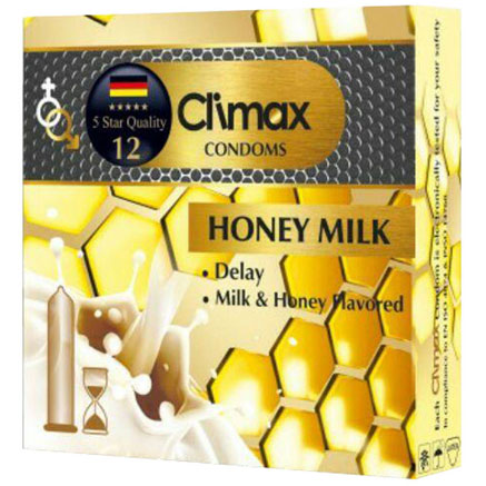 کاندوم کلایمکس مدل Honey Milk بسته 3 عددی